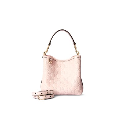 GUCCI GG EMBLEM SMALL BUCKET BAG 815118 (19*18*11cm)